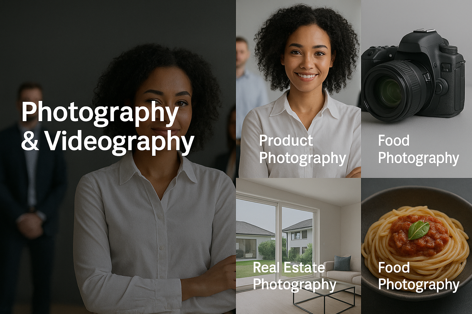 Professional photoshoot and videography services for events, branding, and personal moments